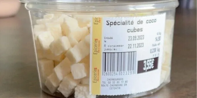 Spécialité de coco cube