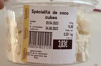 Spécialité de coco cubes