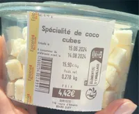 Spécialité de coco cubes