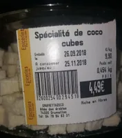 Noix de coco cube