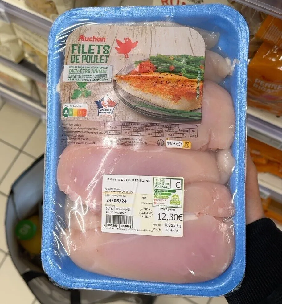 Filets De Poulet Blanc