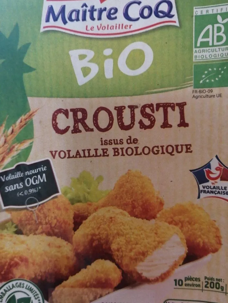 Crousti issus de l'agriculture biologique