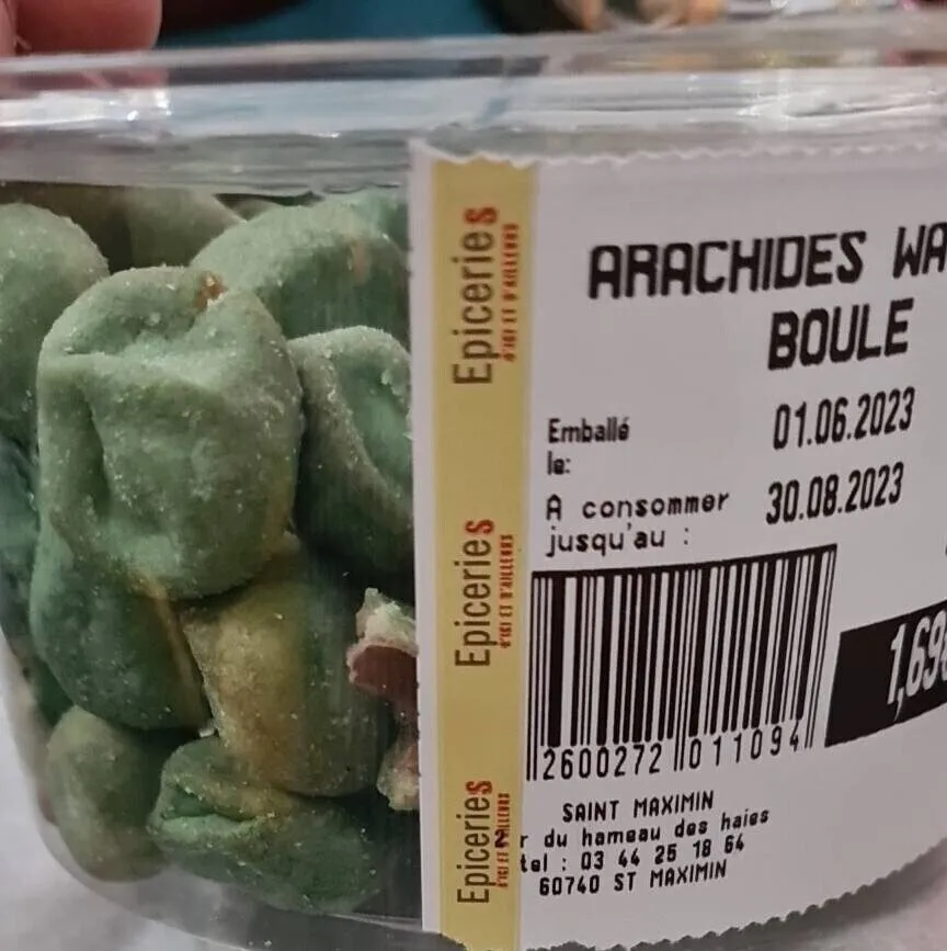 Arachides wasabi boules