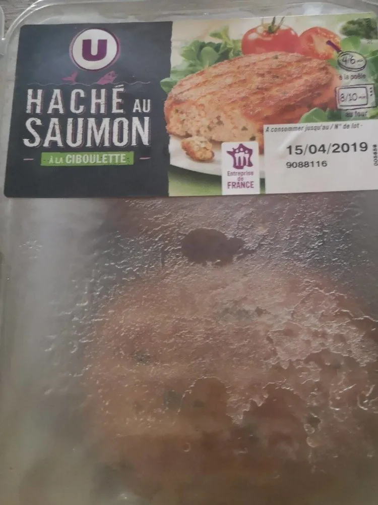 Haché au saumon à la ciboulette