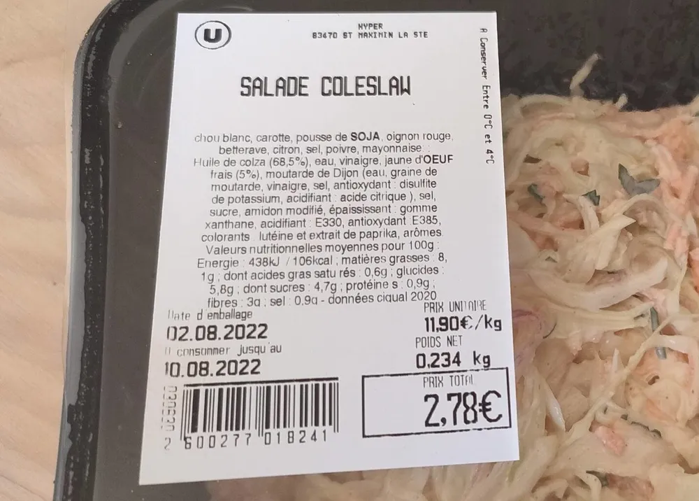 Salade coleslaw
