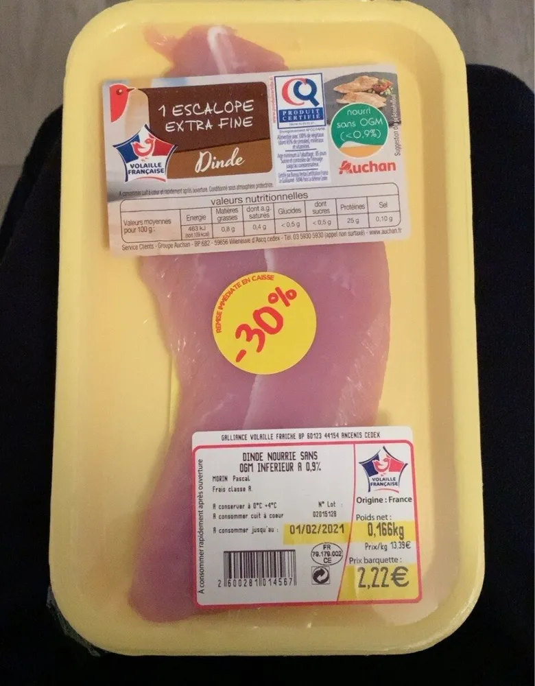 Escalope de dine extra fine