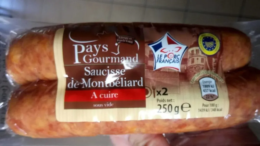 Saucisses de montbeliard