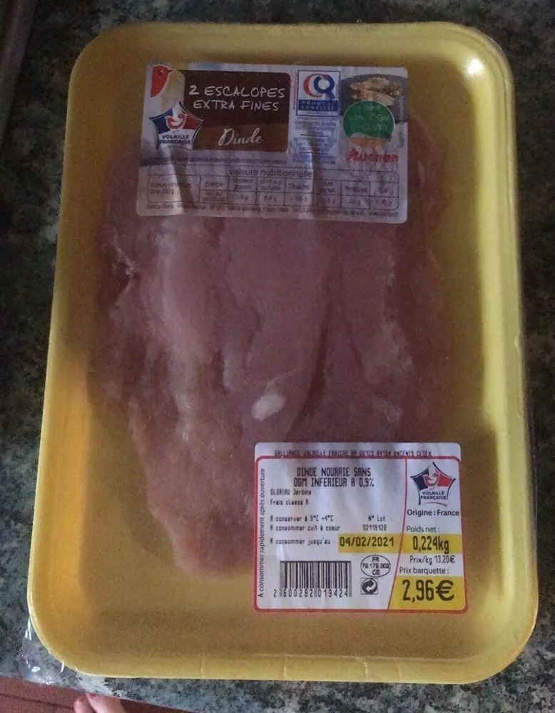 escalopes dinde