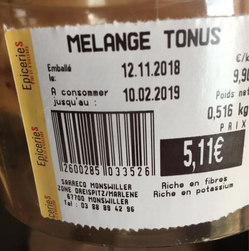 Melange tonus