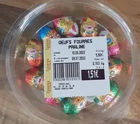Oeufs fourrés praline