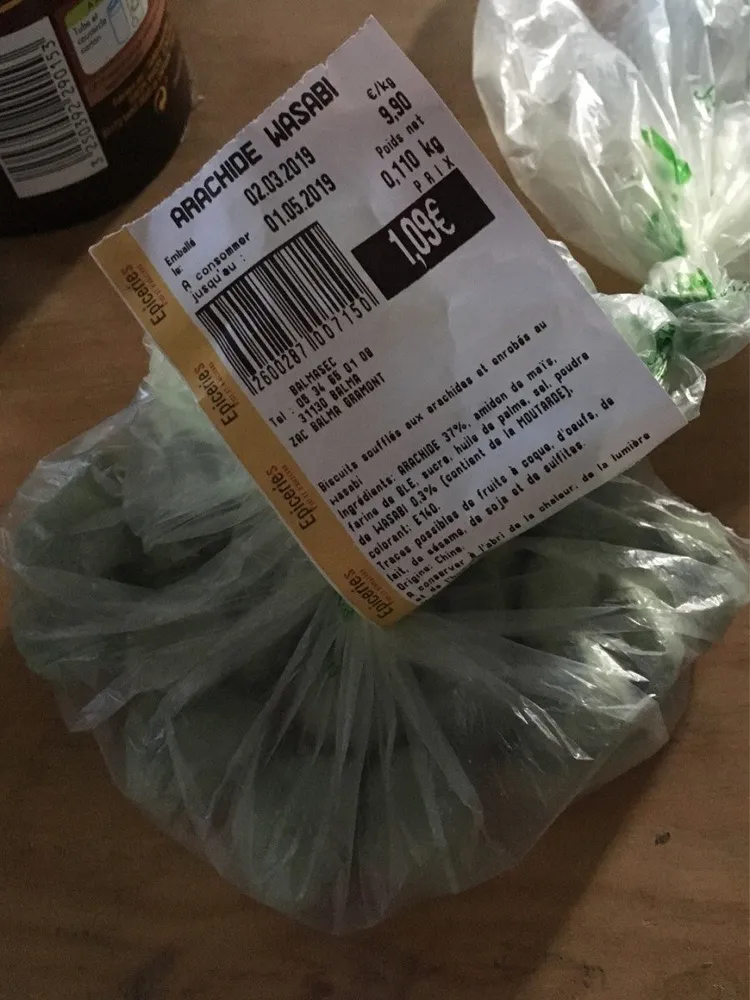 Arachide au wasabi