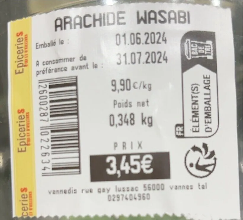 Arachide wasabi