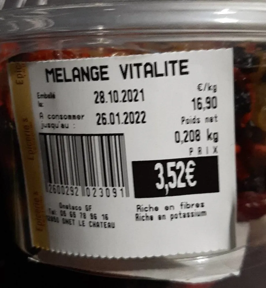 Mélange vitalité
