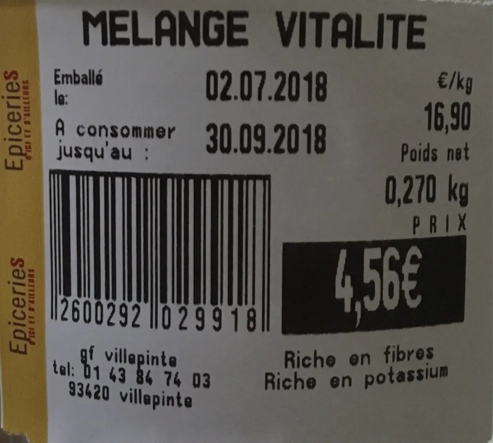 Melange vitalité