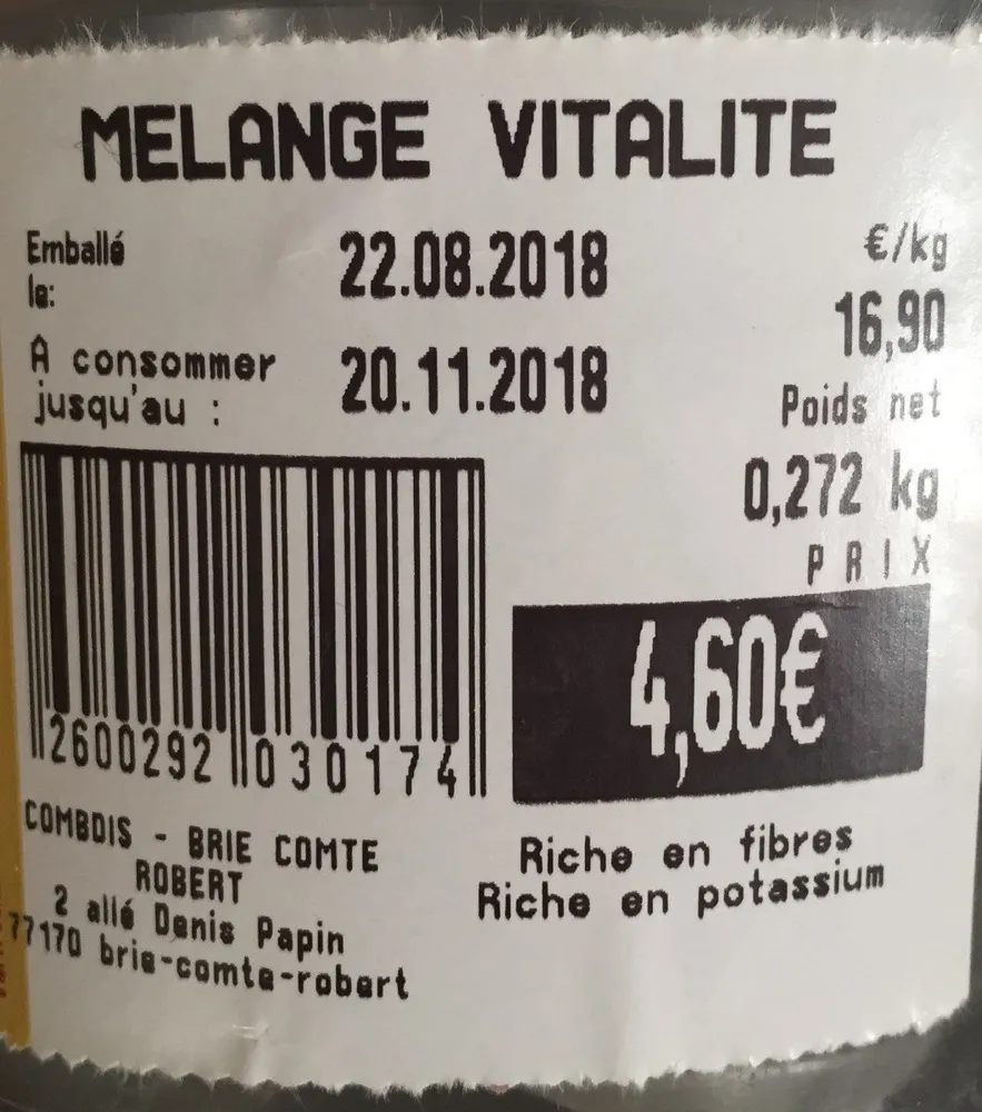Melange vitalite