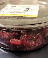Cranberries séchées en moitiés