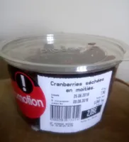 Cranberries séchées en moitiés