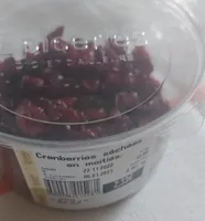 Cranberries séchées en moitiés