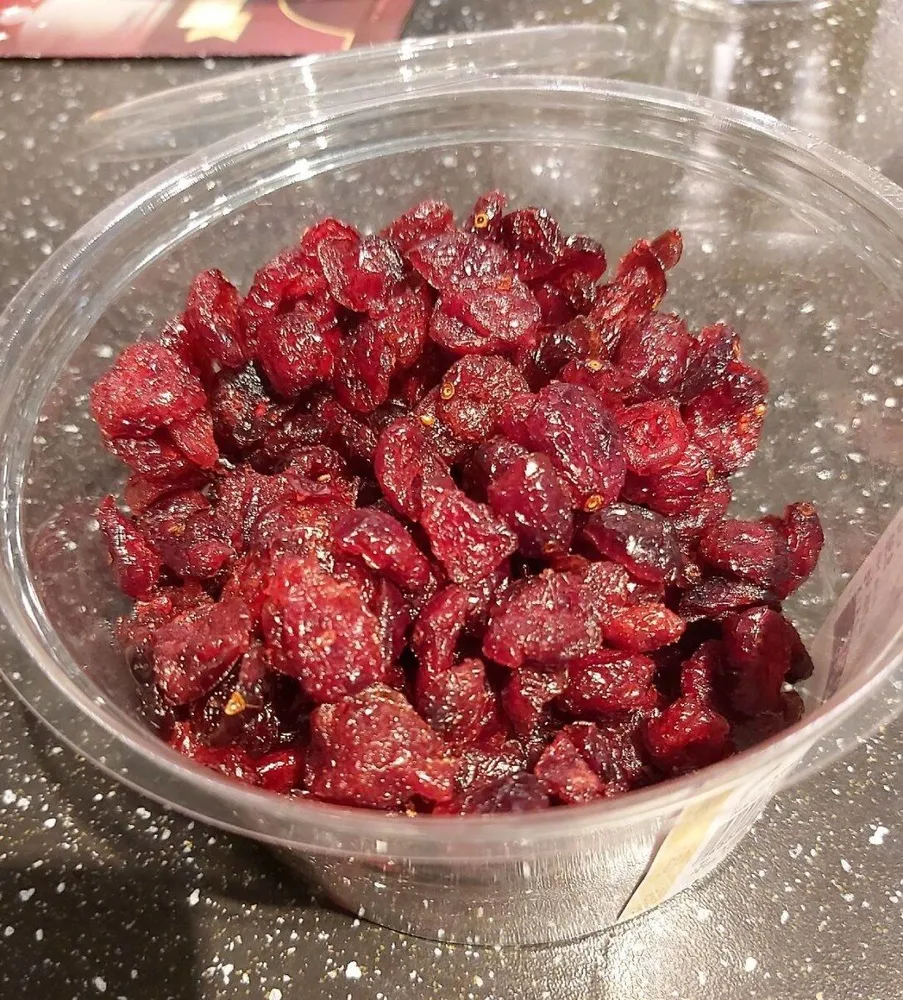Cranberries séchées en moitiés