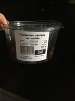 Cranberries sechées en moitiés