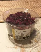 Cranberries séchées en moitiés