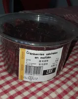 Cranberries séchées à moitiés