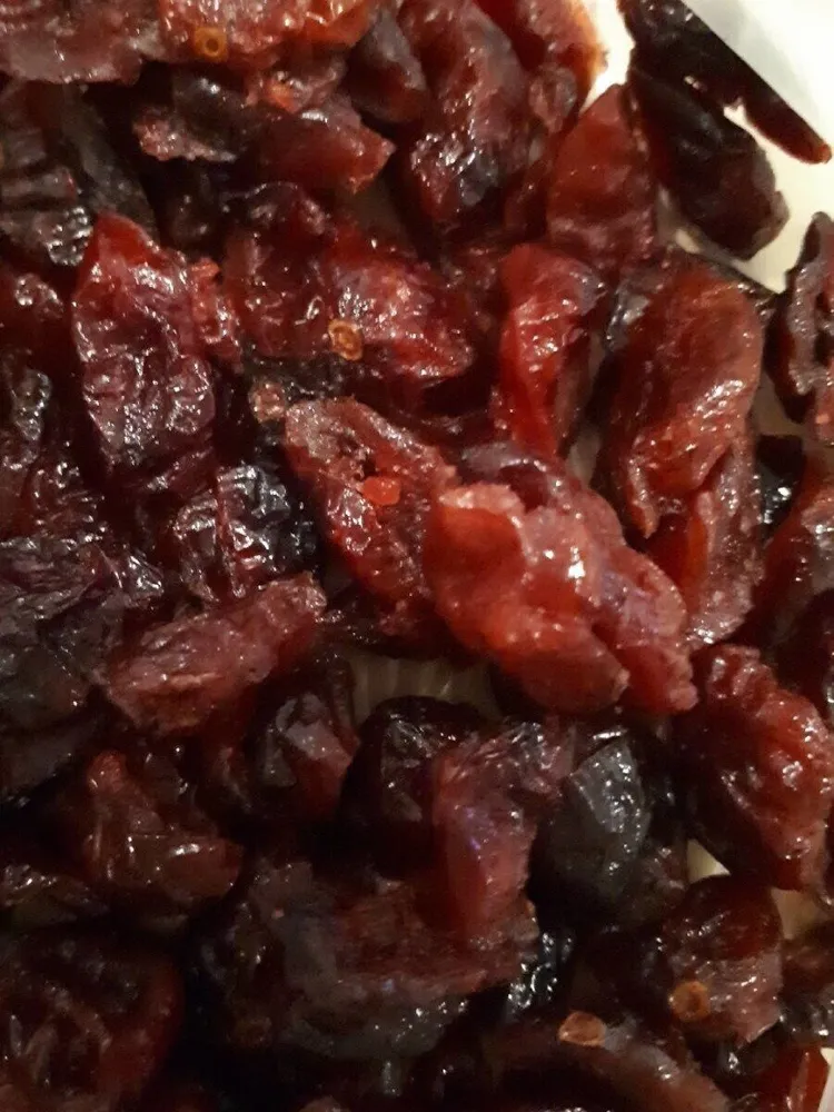 Cranberries séchées en moitiés
