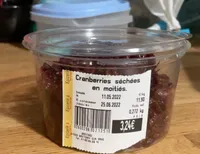 Cranberries séchées