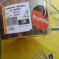 Cranberries séchées