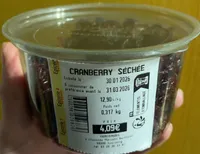 cranberry séchée