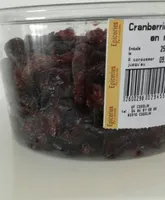 Cranberries séchées en moitiés