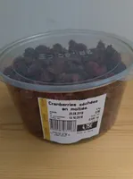 Cramberries séchées en moitiés