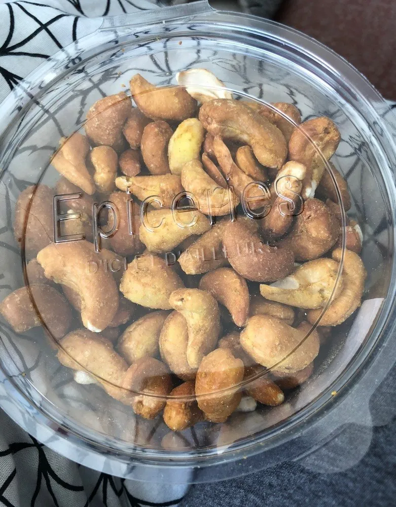 Noix de cajou grillées, aromatisées curry