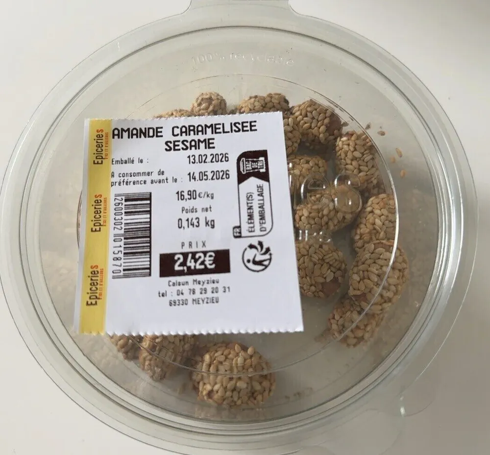 Amande caramélisée Sesame