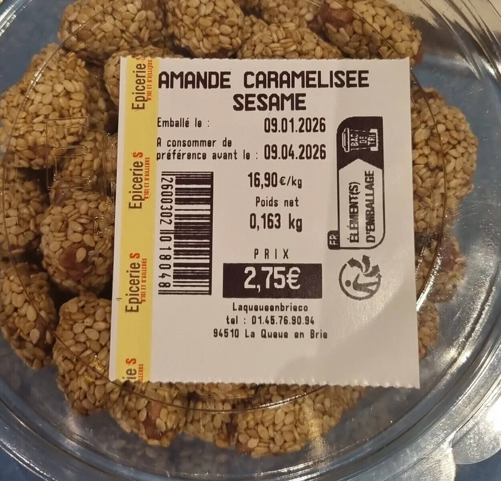 Amande caramélisé sésame