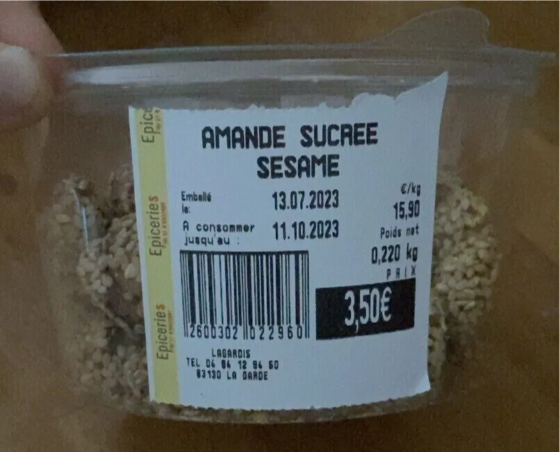 Amande sucrée sesame