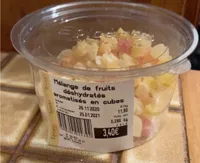 Melange de fruits deshydratés