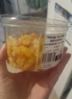 Mélange de fruits déshydratée aromatisés en cube