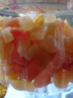 Mélange de fruits déshydratés aromatisés en cubes