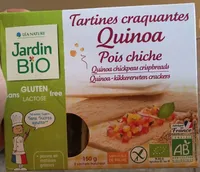 Tartines craquantes quinoa, pois chiche