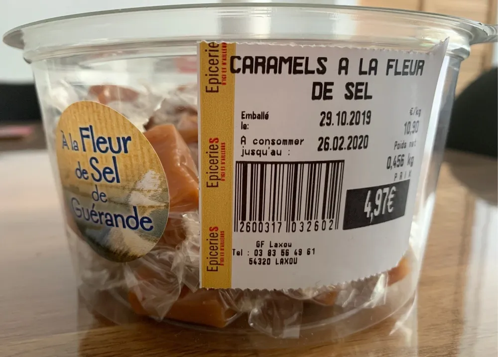 Caramels à la fleur de sel Grand Frais