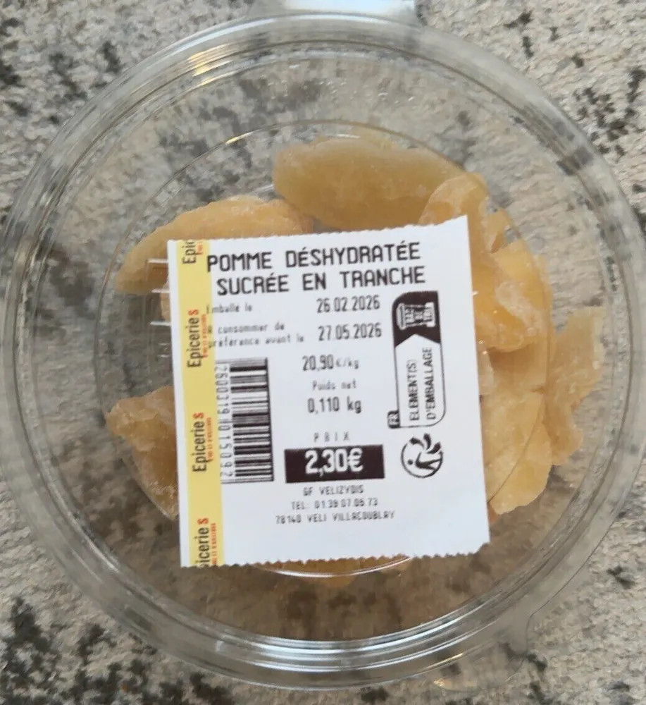 Pomme déshydratée