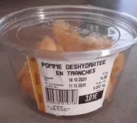 Pomme déshydratée en tranches
