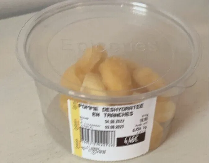 Pommes deshydratées