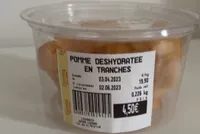Pommes deshydratées en tranches