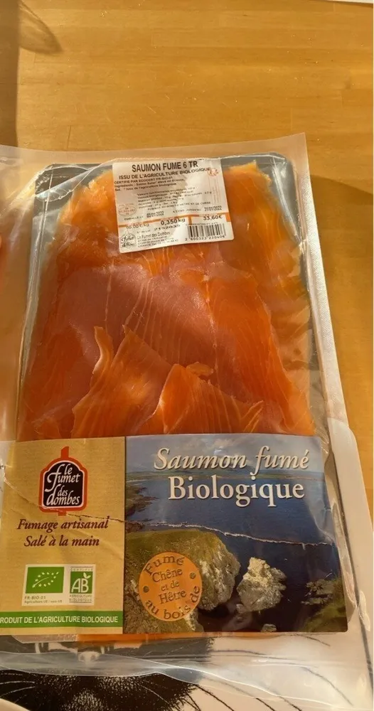 Saumon fumé biologique