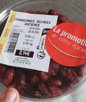 Cranberries grand frais