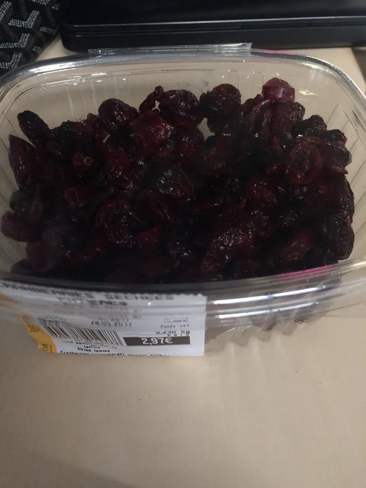 Cranberries Séchées Entières