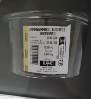 Cranberry séché entière