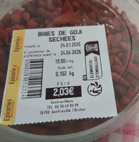 Baies de goji séchées